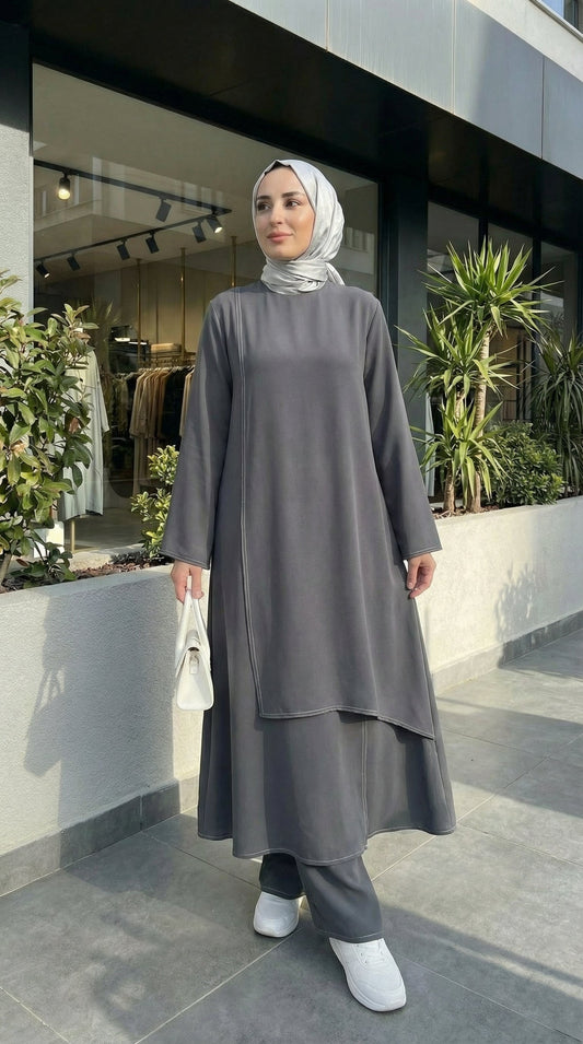 Günlük Rahat Tunik Pantolon Takım
